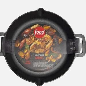Food Network 13" 2 Handle Cast Iron Skillet